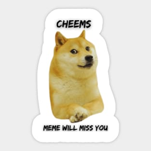 Miss you Cheems Sticker